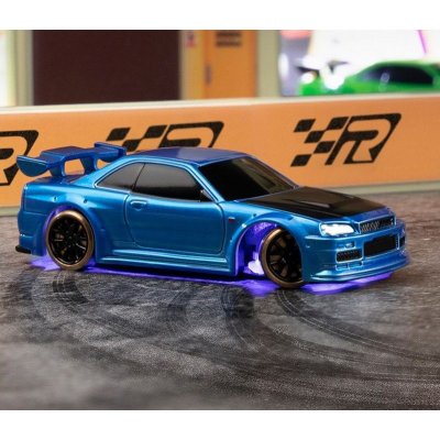 TURBO RACING C63 DRIFT RC Car RTR modrá s pruhem 1:76 – Zboží Dáma