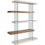 Ořechová knihovna Angel Cerdá No. 3025, 180x160 cm – Zboží Dáma