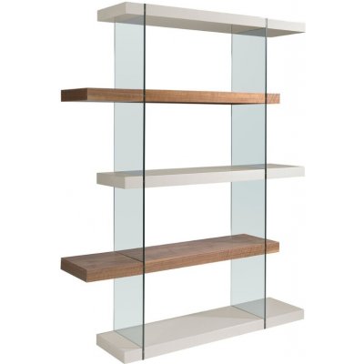 Ořechová knihovna Angel Cerdá No. 3025, 180x160 cm – Zboží Dáma