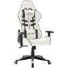 Herní křeslo Nabytek XL Herní židle bílá a černá umělá kůže
