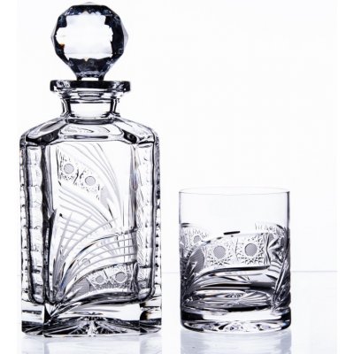 Onte Crystal Whisky set se skleničkami okno na pískování Kometa 330 ml