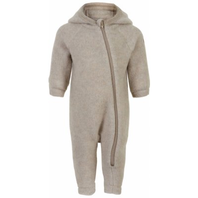 Mikk Line kojenecký vlněný merino overal Melange Offwhite – Hledejceny.cz