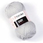 Yarn Art příze Baby 855 světle šedá