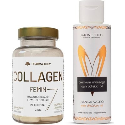 Pharma Activ Collagen femin 90 tobolek + afrodiziakální olej Sandalwood 100 ml – Hledejceny.cz