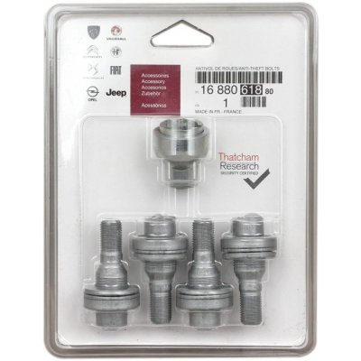 ORIGINÁLNÍ DÍL CITROËN - PEUGEOT Originální bezpečnostní šrouby pro ALU kola Citroën, Peugeot, Opel, Toyota | 1688061880 S2 | Zboží Auto