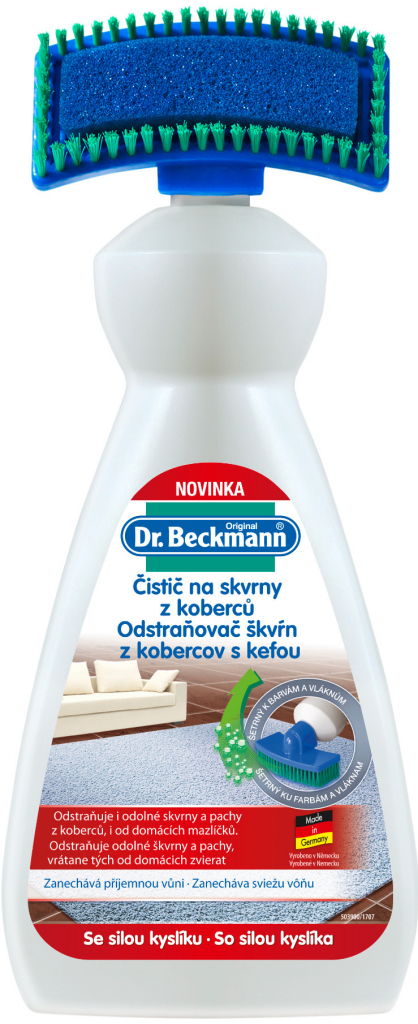 Dr. Beckmann čistič na skvrny z koberců s kartáčem 650 ml od 134 Kč -  Heureka.cz