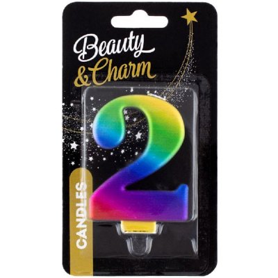 Godan Narozeninová svíčka 2 duhová – Sleviste.cz