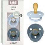 Bibs Colour symetrické dudlíky přírodní kaučuk Baby Blue/Petrol – Zboží Dáma