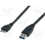 Digitus AK-300117-005-S USB 3.0, USB A vidlice,USB B micro vidlice, niklovaný