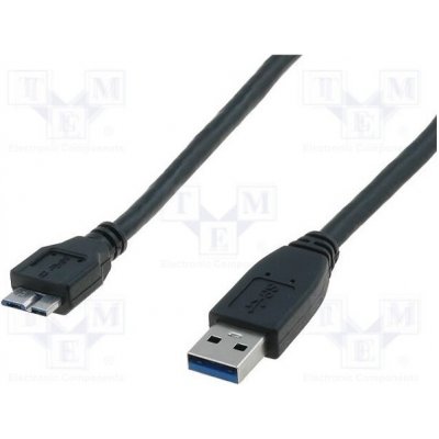 Digitus AK-300117-005-S USB 3.0, USB A vidlice,USB B micro vidlice, niklovaný – Zboží Mobilmania