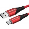 Vention COARG Luxury USB 2.0 na microUSB, 3A, 1,5m, červený