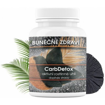 Aktivované rostlinné uhlí Carb Detox Přírodní 60 kapslí – Hledejceny.cz