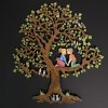 Dekorace Amadea dřevěný strom s dětmi barevná závěsná dekorace výška 22 cm