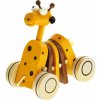 Dřevěná hračka Bino Tahací žirafa