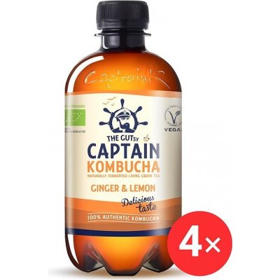 Captain Kombucha Zázvor citron 4 x 400 ml – Zboží Mobilmania