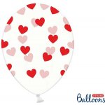Partydeco Balonky Star 30cm srdce červené – Hledejceny.cz