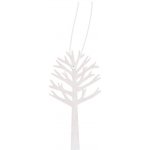 Strom dřevěný na zavěšení bílý 10 cm – Zboží Mobilmania