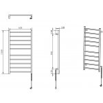 Sapho ESKINADO 620 mm x 1160 mm ER430V – Zboží Dáma