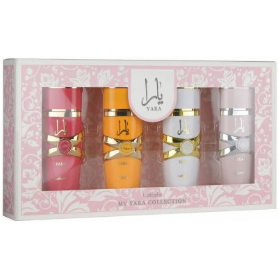 Lattafa Yara EDP 25 ml + Lattafa Yara Candy EDP 25 ml + Lattafa Yara Tous EDP 25 ml + Lattafa Yara Moi EDP 25 ml – Zbozi.Blesk.cz