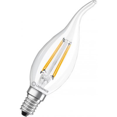 Ledvance Žárovka LED CLBA40 E14 4W/827 svíčka filament plamen PMC – Zboží Mobilmania