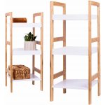 regál 30x30x72cm, 3 police, MDF BÍ/bambus – Hledejceny.cz