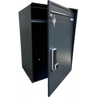 Parcel box (schránka na balíky) DOLS MINI II - nástěnný s poštovní schránkou - RAL 7016 MAT. - ANTRACIT – Hledejceny.cz