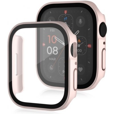 VSECHNONAMOBIL 67666 PC FULL COVER Plastový kryt se sklem pro Apple Watch SE/SE 2022/SE 2023 / SE 2025 (40mm) růžový – Zboží Živě