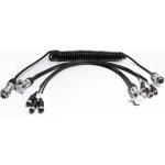 Kompletní video set 4pin, 2 x 0,5m + 4m kroucený kabel - pro 3 kamery | Zboží Auto