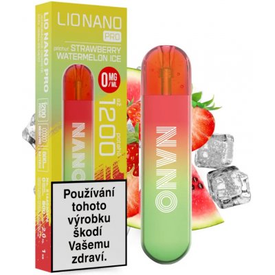 Lio Nano Pro ZERO Strawberry Watermelon Ice 0 mg 800 potáhnutí – Sleviste.cz