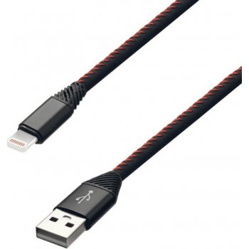 Mobilnet KABB-0185-USB-LIGHT U/Lightning, 2A, 2m, černý