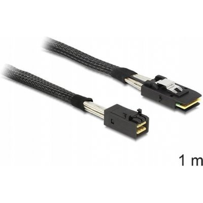 DeLock Kabel Mini SAS HD SFF-8643 1m černá83389 – Zboží Mobilmania