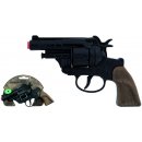 Alltoys policejní revolver černý kovový 12 ran