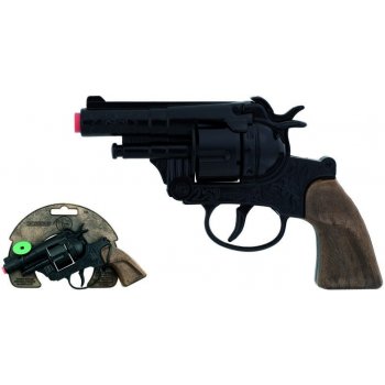 Alltoys policejní revolver černý kovový 12 ran