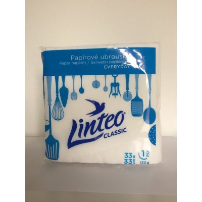 Linteo Classic bílé papírové ubrousky 100ks 33x33cm od 20 Kč - Heureka.cz