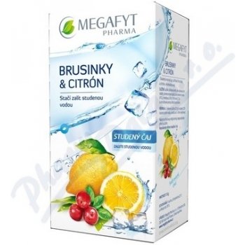 Megafyt Brusinky a citrón studený čaj 20 x 2,5 g