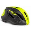 Cyklistická helma MET Strale černá/reflexní žlutá matná 2021