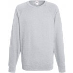 Fruit of the Loom mikina light weight Raglan Sweat melír šedá – Hledejceny.cz