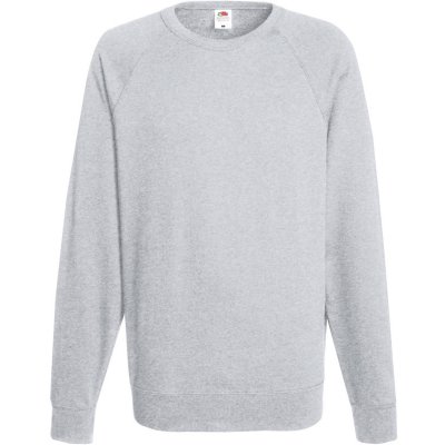 Fruit of the Loom mikina light weight Raglan Sweat melír šedá – Hledejceny.cz