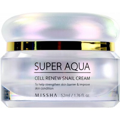 Missha Super Aqua Cell Renew Snail Cream Regenerační krém se šnečím filtrátem 52 ml – Zboží Mobilmania