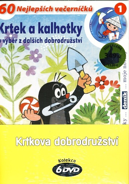 Krtkova dobrodružství 1-5 + Krtek a kalhotky pošetka DVD od 349 Kč -  Heureka.cz