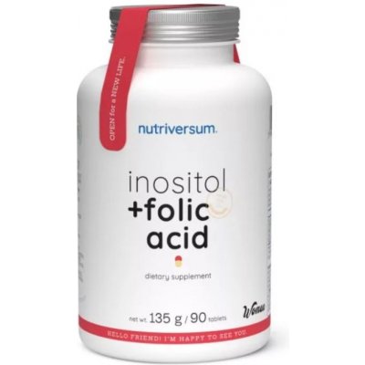 Nutriversum Inositol + Kyselina listová 90 tablet – Hledejceny.cz