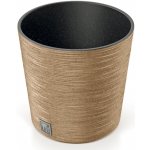 Prosperplast Květináč FURU ROUND LOW ECO WOOD 25 cm naturo – Zboží Dáma