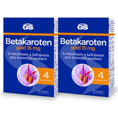 GS Betakaroten gold 15 mg 30 kapslí balení 2 ks – Hledejceny.cz