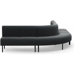 Rohová sedačka VARIETY, 90°, vnější, potahová látka Pod CS, antracitová – Zboží Mobilmania