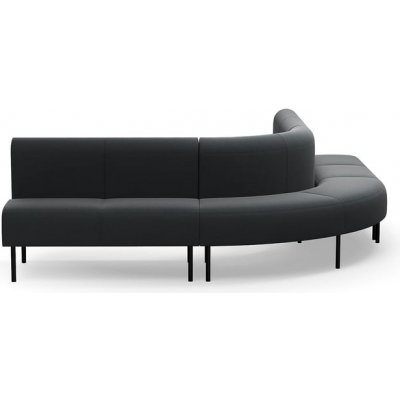 Rohová sedačka VARIETY, 90°, vnější, potahová látka Pod CS, antracitová – Zboží Mobilmania