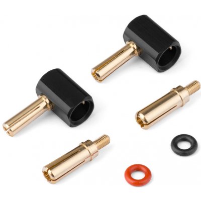 Yeah Racing Úhlový zlacený konektor pro Hardcase 4mm a 5mm – Sleviste.cz