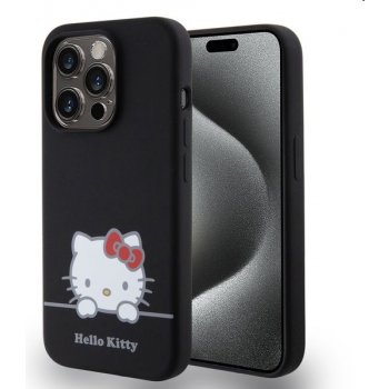 Hello Kitty Liquid Silicone Daydreaming Logo Apple iPhone 15 Pro Max, černé