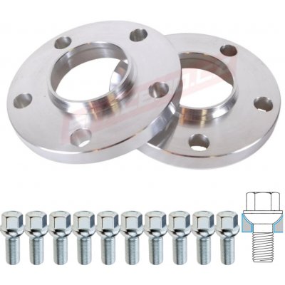 Spacero Sada podložek 15mm 5×112 57,1 + šrouby Dosedací plocha šroubů: Kulová R13 – Hledejceny.cz