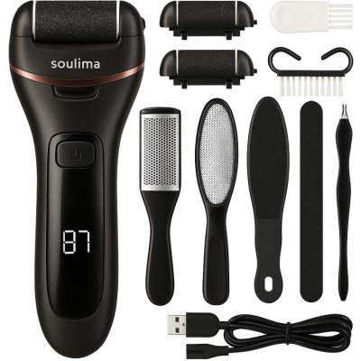 soulima Elektrická bruska na paty s LCD displejem – Zboží Dáma