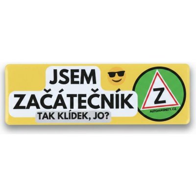 Samolepka Začátečník magnetická COOL – Zbozi.Blesk.cz